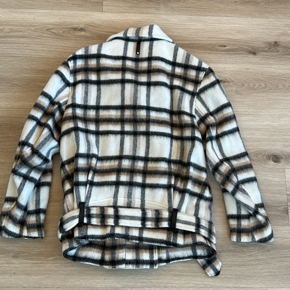 Mackage Gracie Wool-mohair Belted Biker Jacket For Ladies medium - Picture 9 of 9